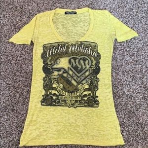 Neon Yellow Graphic Tee